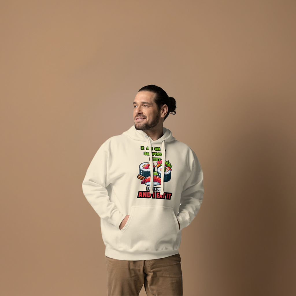 Mens Hoodie Seafood