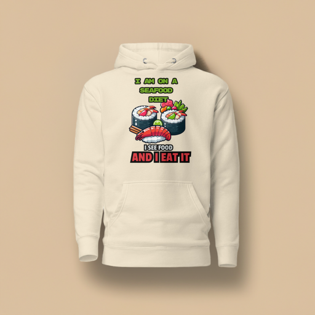 Mens Hoodie Seafood