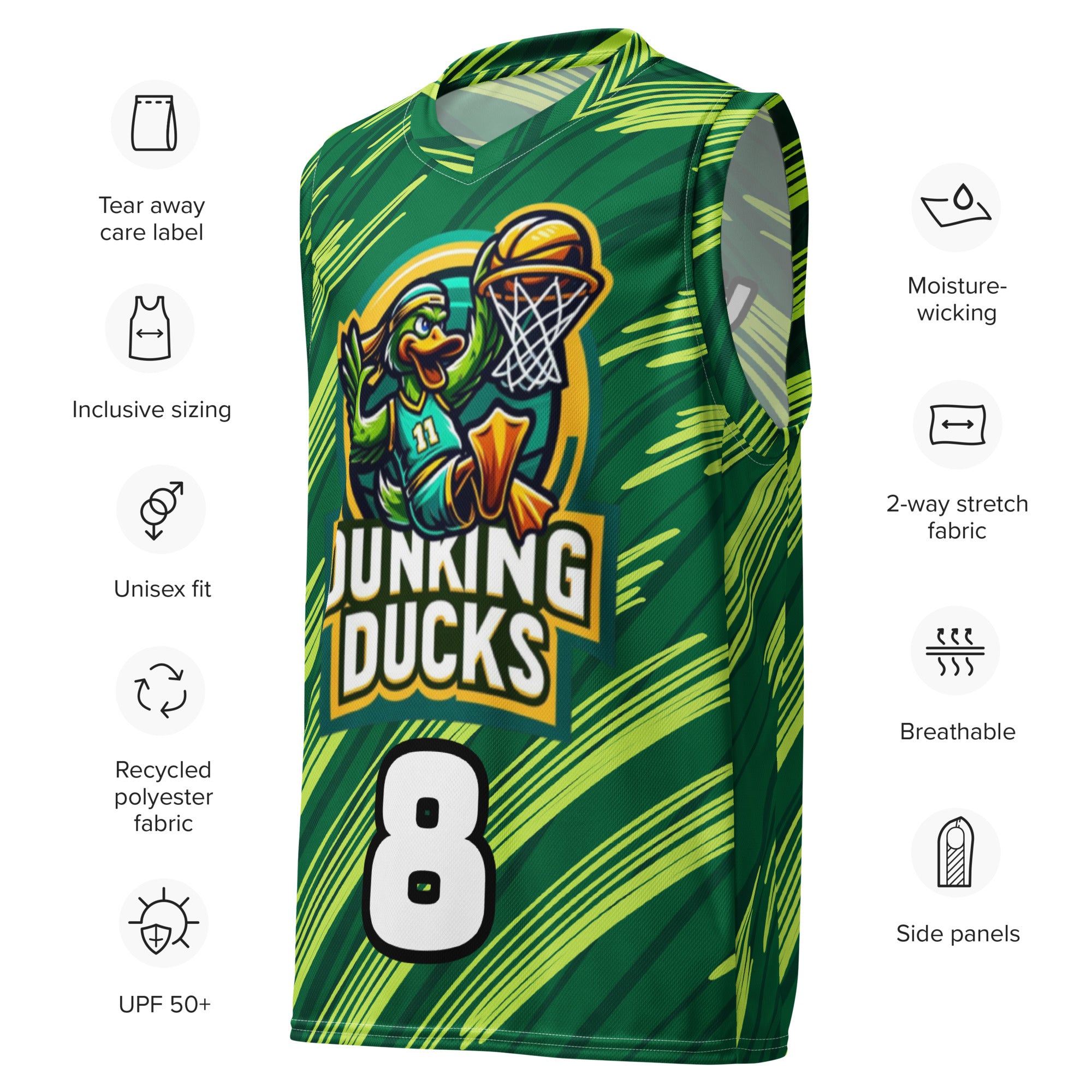 Basketball jersey Dunking Ducks