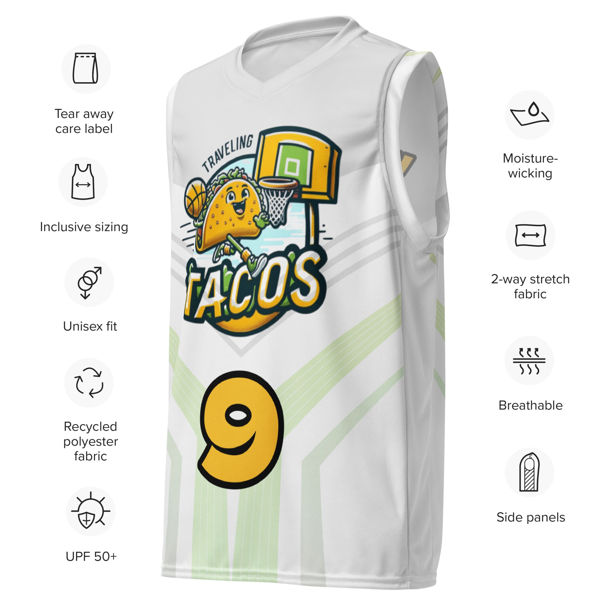 Basketball jersey Traveling Tacos