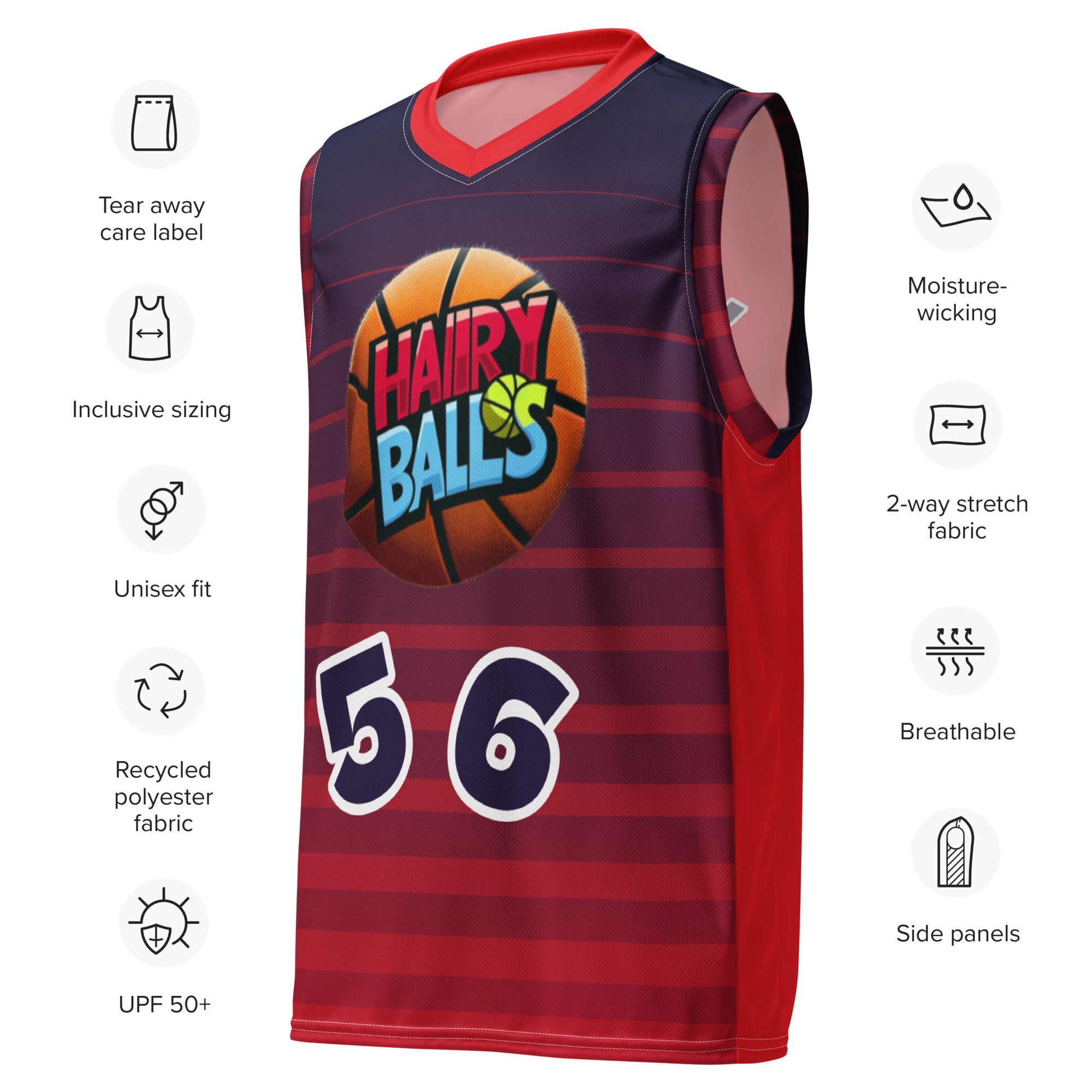 Basketball jersey Hairy Balls