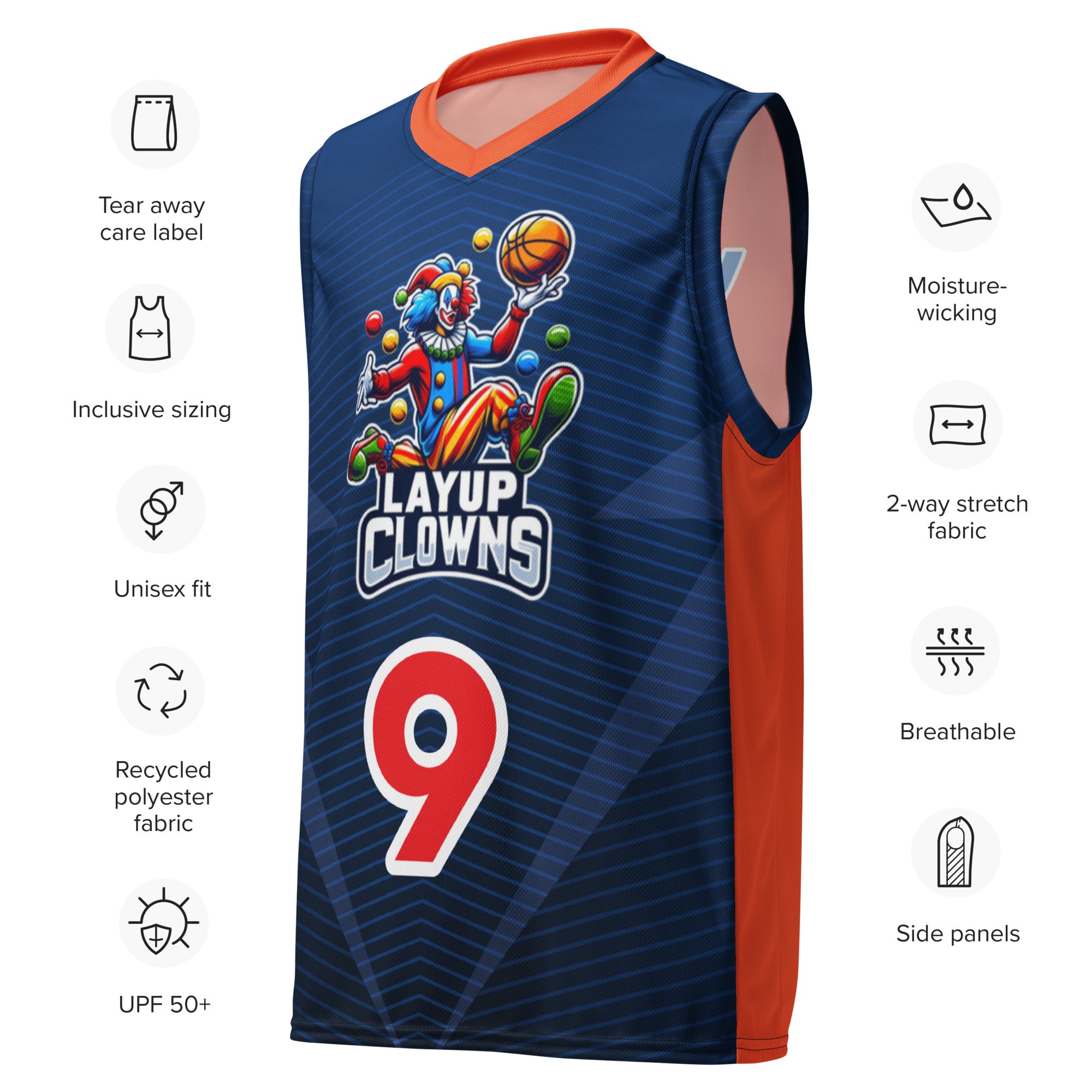 Basketball jersey Layup Clowns