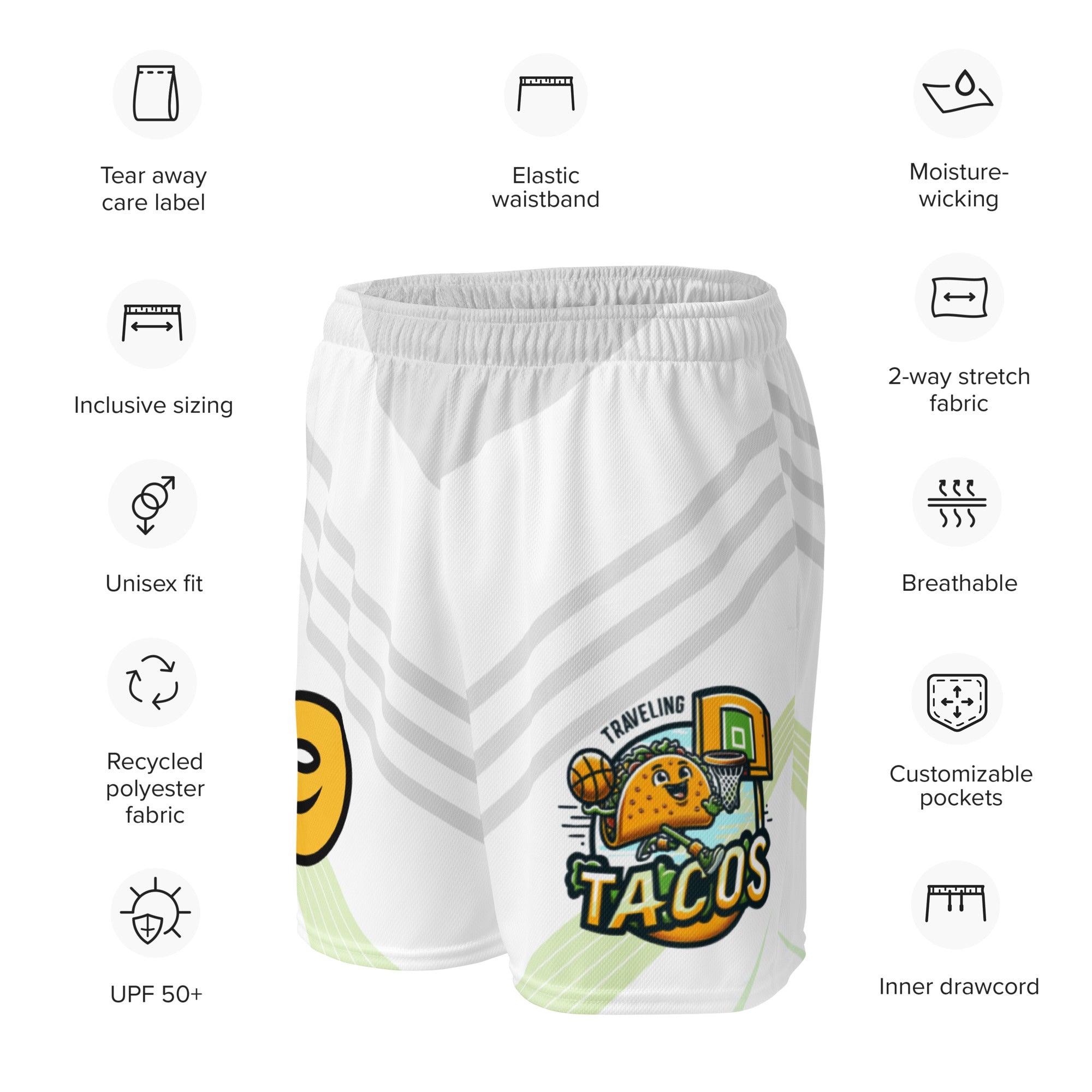 Basketball shorts Traveling Tacos