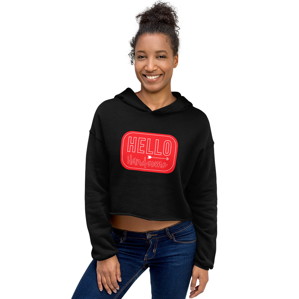 Crop Hoodie Hello