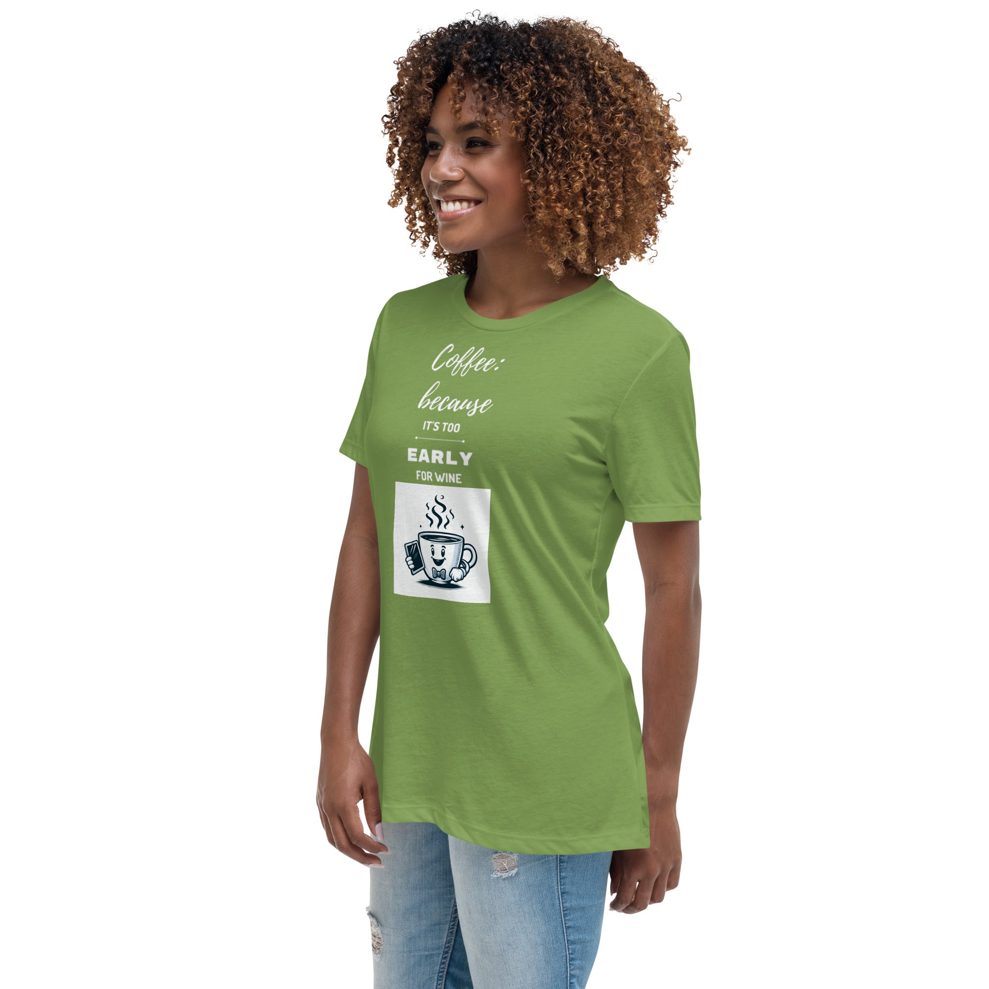 Women's Relaxed T-Shirt Coffee Wine