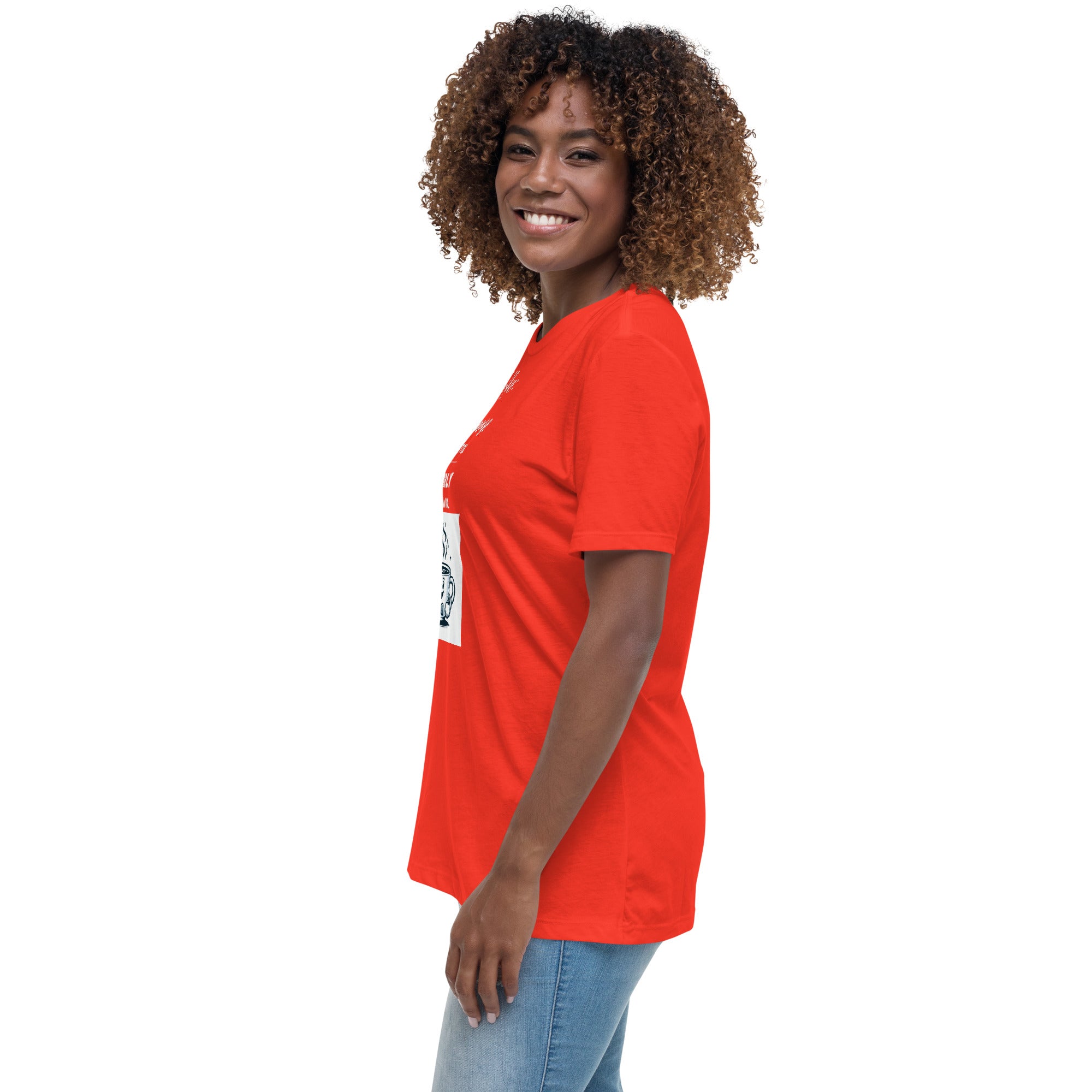 Women's Relaxed T-Shirt Coffee Wine